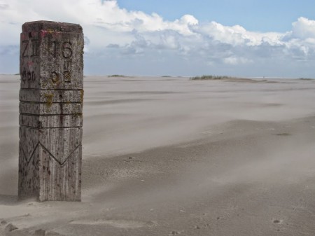 Paal 16, aan het eind van het eiland